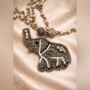 Elegant Elephant Pendant Necklace